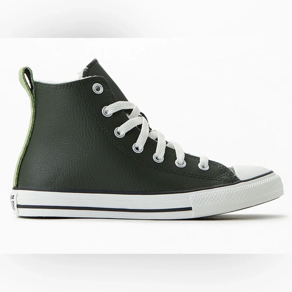 - Converse Kids Leather Lined Utility High Top Shoes
